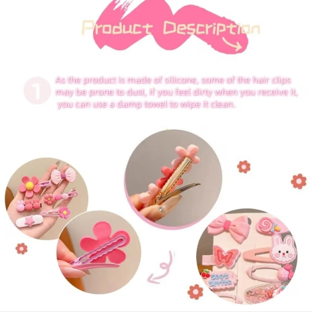 56 pcs Girl Hair Clips Cute Clips for Toddler Girls